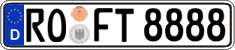 German license plate, Regular plates