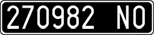 License plate of Italy, Cars (1927 year series)