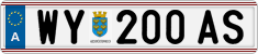 License plate of Austria, Regular plates