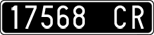 License plate of Italy, Cars (1927 year series)