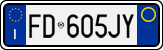 License plate of Italy, Cars (1994 year series)