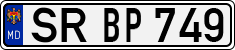 License plate of Moldova, Cars (1992)