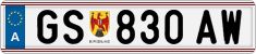 License plate of Austria, Regular plates