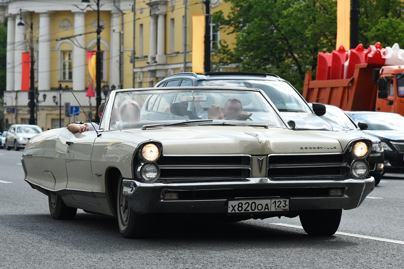 х 820 оа 123, Pontiac Bonneville 4th gen 1965 2-door Convertible (26267; B-body), 1964–1965