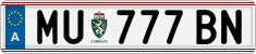 License plate of Austria, Regular plates