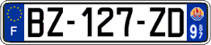 French license plate, SIV (ordinary)