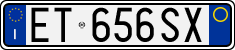 License plate of Italy, Cars (1994 year series)