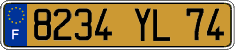 French license plate, FNI