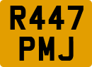 License plate of the United Kingdom, 1983 year system