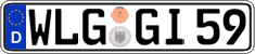 German license plate, Regular plates