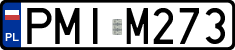 License plates of Poland, Regular car plates