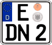 German license plate, Regular plates