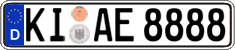 German license plate, Regular plates