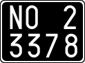 License plate of Italy, Cars (1927 year series)