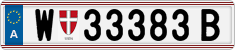 License plate of Austria, Regular plates