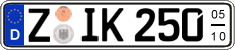 German license plate, Seasonal plates