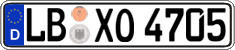 German license plate, Regular plates