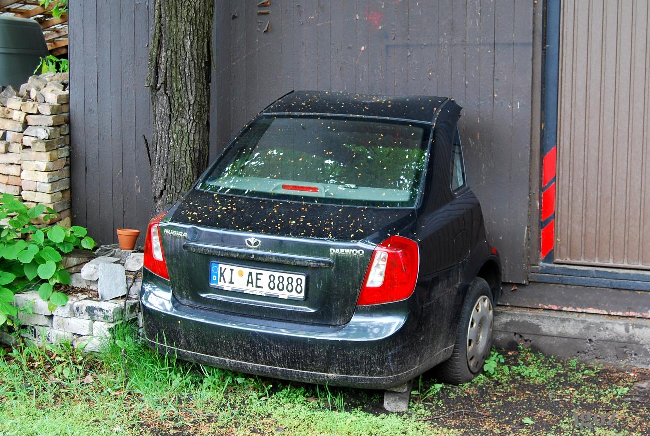 KI AE 8888, License plate without vehicle 