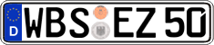 German license plate, Regular plates