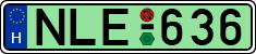 license plates of Hungary, Electric vehicles (1990)