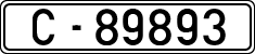 License plates of Spain, 1900 year series