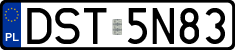 License plates of Poland, Regular car plates