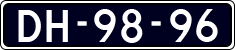 License plate of the Netherlands, Imported oldtimers (cars)