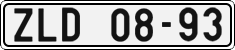 License plate of the Czech Republic, Cars (1960)