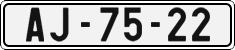 License plate of the Czech Republic, Cars (1960)