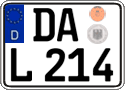 German license plate, Regular plates