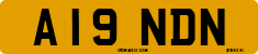 License plate of the United Kingdom, 1983 year system