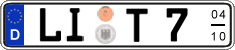 German license plate, Seasonal plates