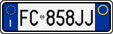 License plate of Italy, Cars (1994 year series)