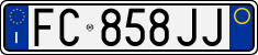 License plate of Italy, Cars (1994 year series)