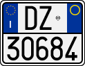 License plate of Italy, Motorcycles (1994 year series)