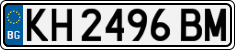 License plate of Bulgaria, Cars