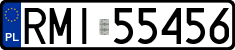 License plates of Poland, Regular car plates