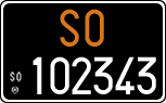 License plate of Italy, Cars (1927 year series)
