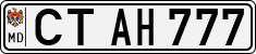 License plate of Moldova, Cars (1992)