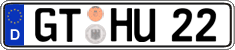 German license plate, Regular plates