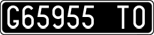 License plate of Italy, Cars (1927 year series)