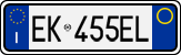 License plate of Italy, Cars (1994 year series)