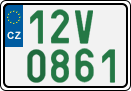 License plate of the Czech Republic, Oldtimers (2001)