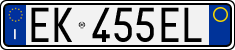 License plate of Italy, Cars (1994 year series)