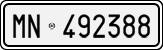 License plate of Italy, Cars (1927 year series)