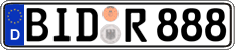 German license plate, Regular plates