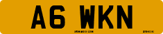 License plate of the United Kingdom, 1983 year system