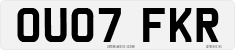 License plate of the United Kingdom, 2001 year system