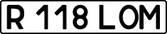 License plate Kazakhstan, Private owners (1993)