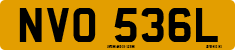 License plate of the United Kingdom, 1963 year system